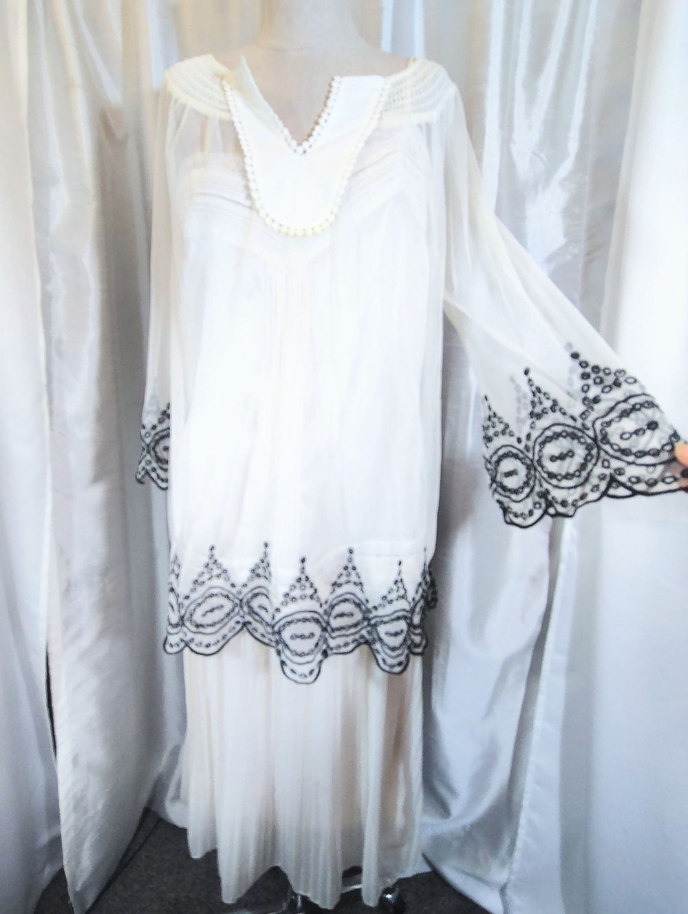 Midi Skirt+Tank+Coverup, Women, Ivory/Black And 10